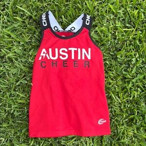 Girls Athletic cheer workout top!!